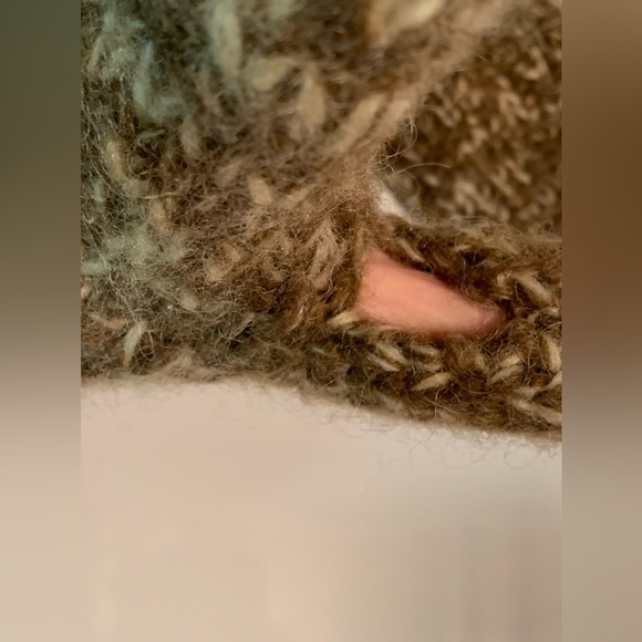 Vintage handmade wool mittens - Picture 5 of 6